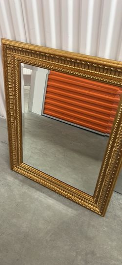 Gold Ornate Framed Wall Mirror large