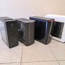 Empty ATX Matx Computer Cases With Some Power Supply 