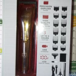 KISS Ultra Clean Cut Precision Blade Hair Clipper, 19 Pcs. Unisex