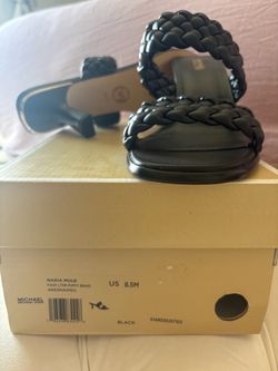 Michael Kors Nadia Mule Black Size 8.5