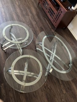 glass tables (in table/center table)
