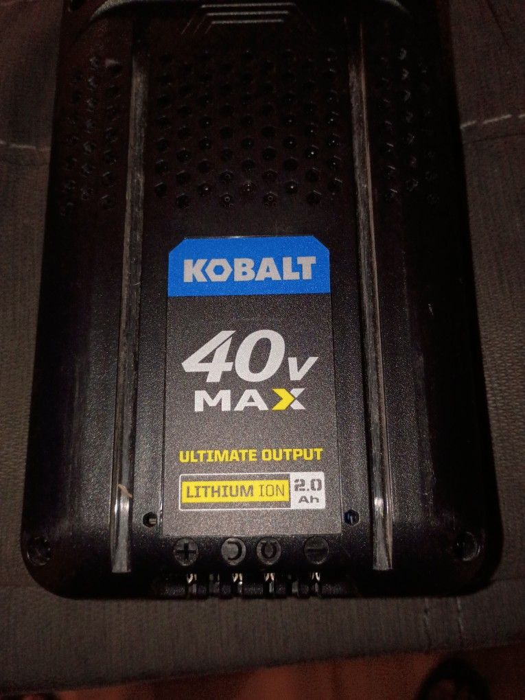 4 Kobalt 40v Max Batteries W/Charger