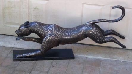 Unique modernist Metal Art Sculpture Pantera animal