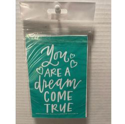 NWT Chalk Couture 4 X 6   Reusable Transfer‎ " You Are A Dream Come True"
