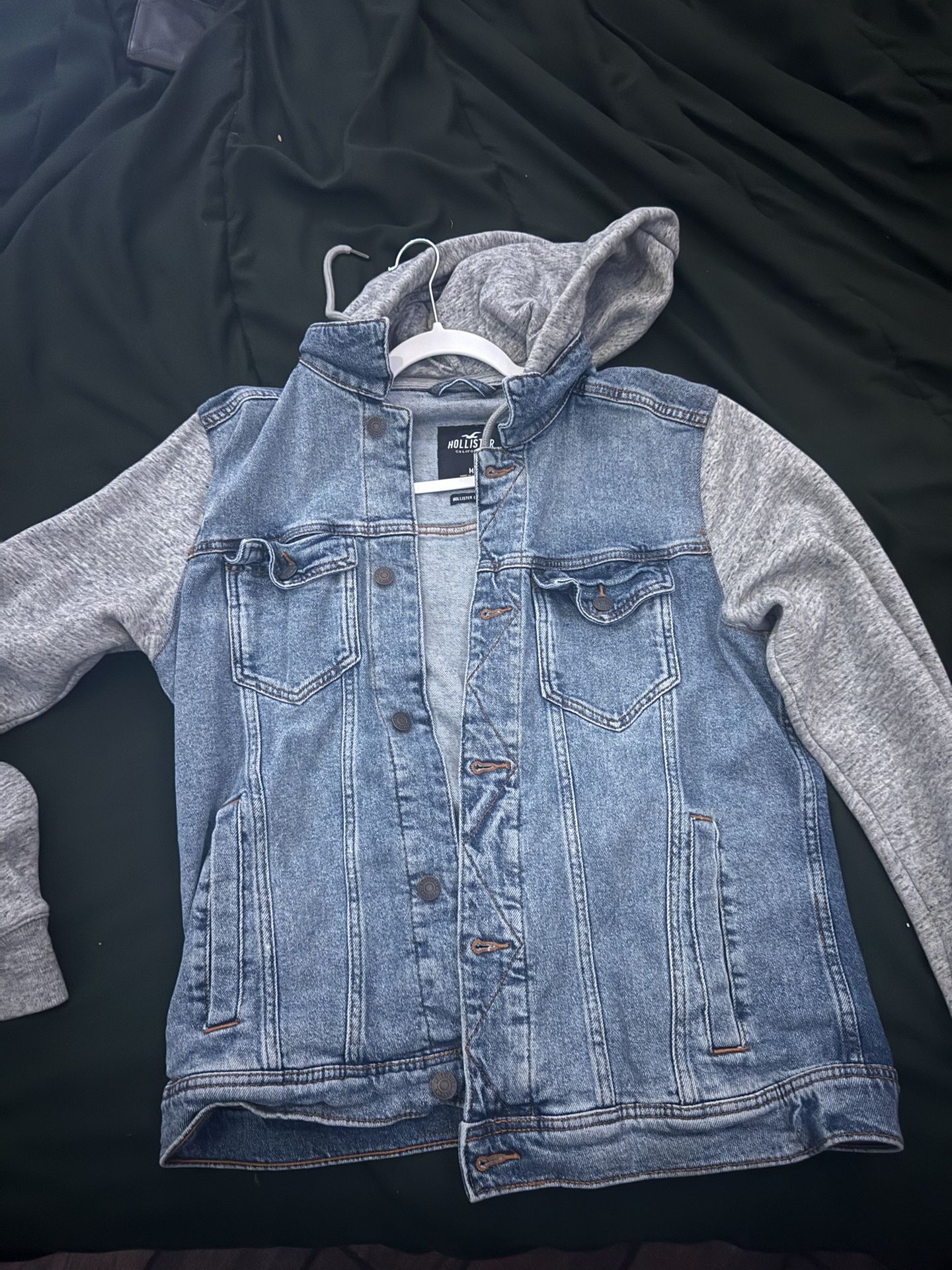 Holister Denim Jean jacket hoodie