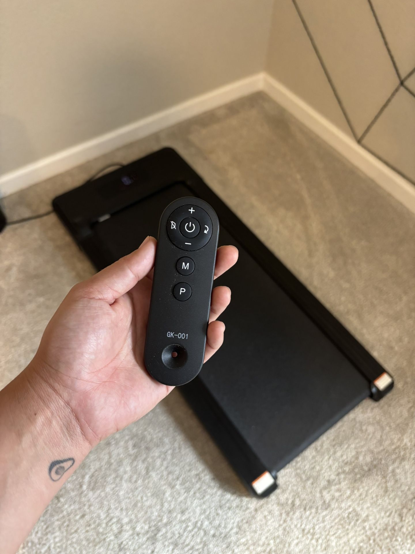 Walking Pad Under Desk Treadmill for Home or Office, Portable with Remote