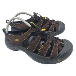 KEEN 'Newport' Dark Brown Closed Toe Waterproof Sandals Mens Sz 10 Hiking Shoes