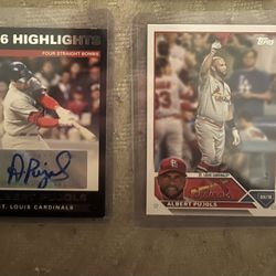 Signed Albert Pujols 