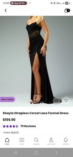 BLACK WINDSOR DRESS MEDIUM