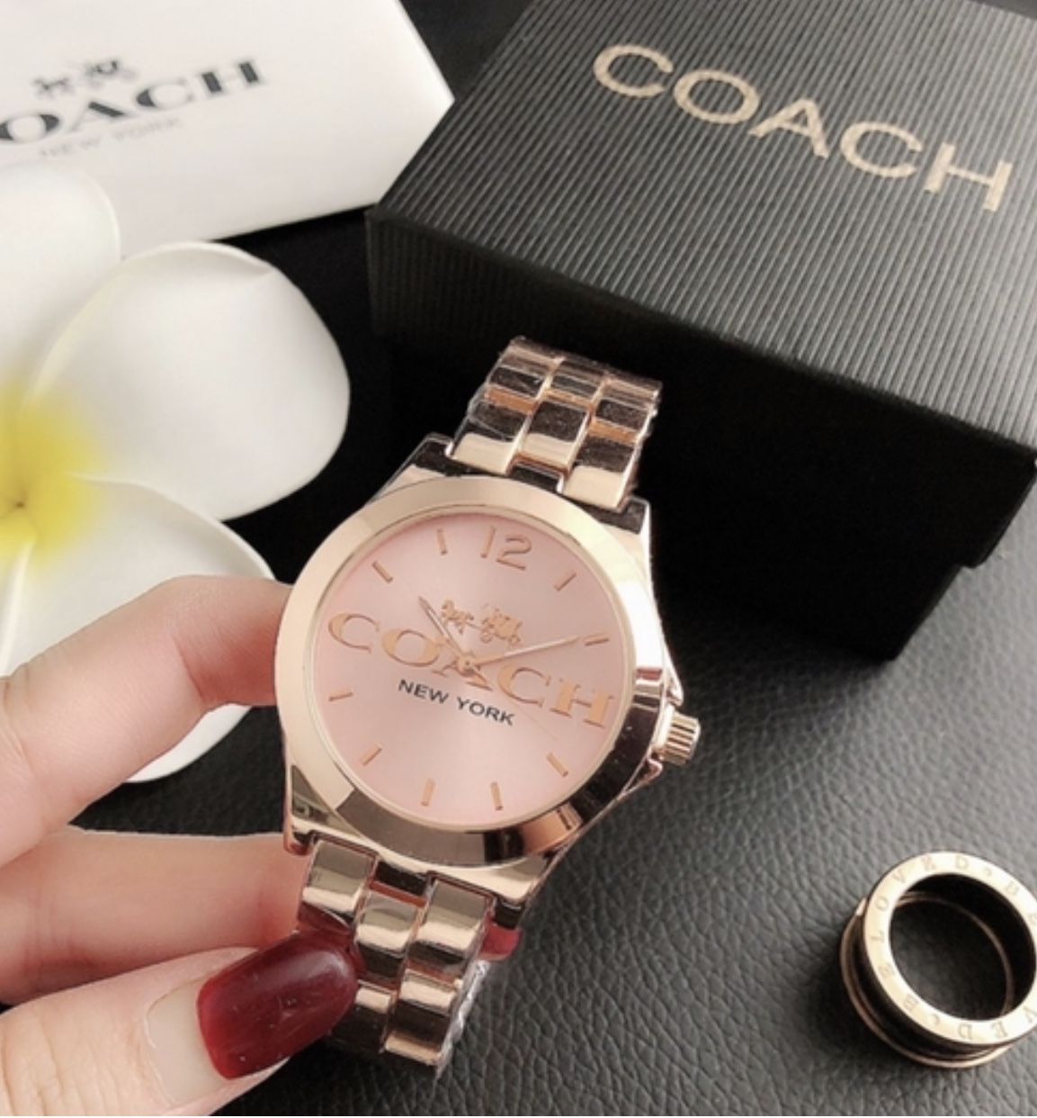 Rose Gold Coach Watch