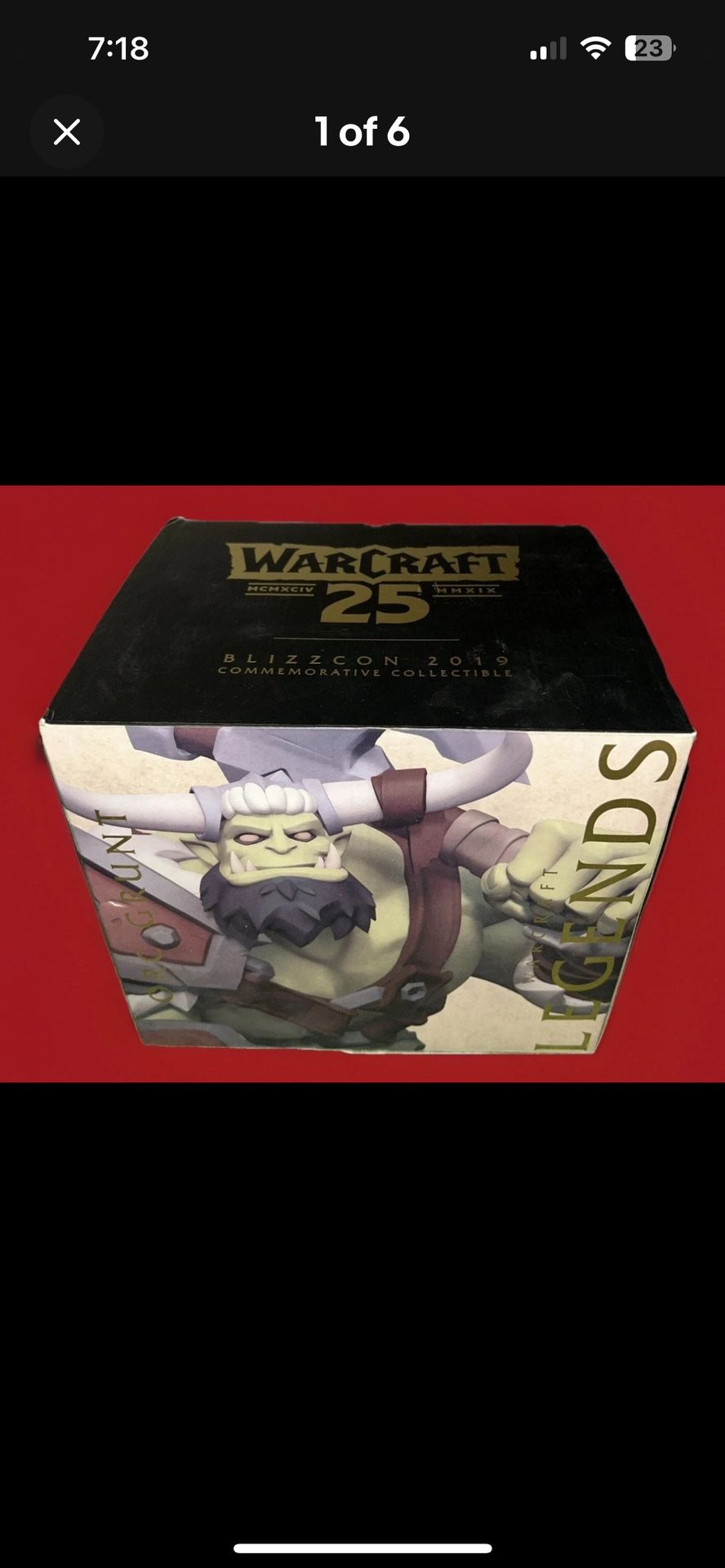 Warcraft Legends: Orc Grunt Statue BlizzCon 2019 Commemorative W25 Warcraft Legends: Orc Grunt Statue BlizzCon 2019 Commemorative W25