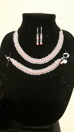 Queen Pink Inspiratinal Handmade Jewelry set