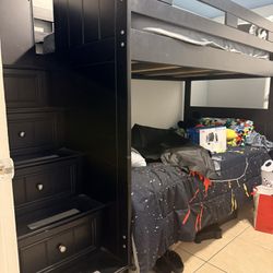 Twin Over Twin Bunkbed With Drawers