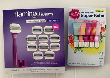 Flamingo by Harry's Shave Kit & EOS Super Balm Bundle
