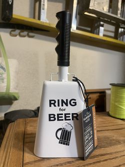 Hammer + Axe White ‘Ring For Beer’ Cowbell