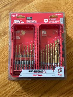 Milwaukee SHOCKWAVE IMPACT DUTY Titanium Twist Drill Bit Set (23-Piece)