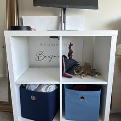 IKEA White Shelf Unit Kallax
