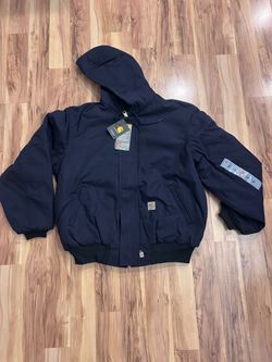 NEW Carhartt jacket men’s large fire resistant blue