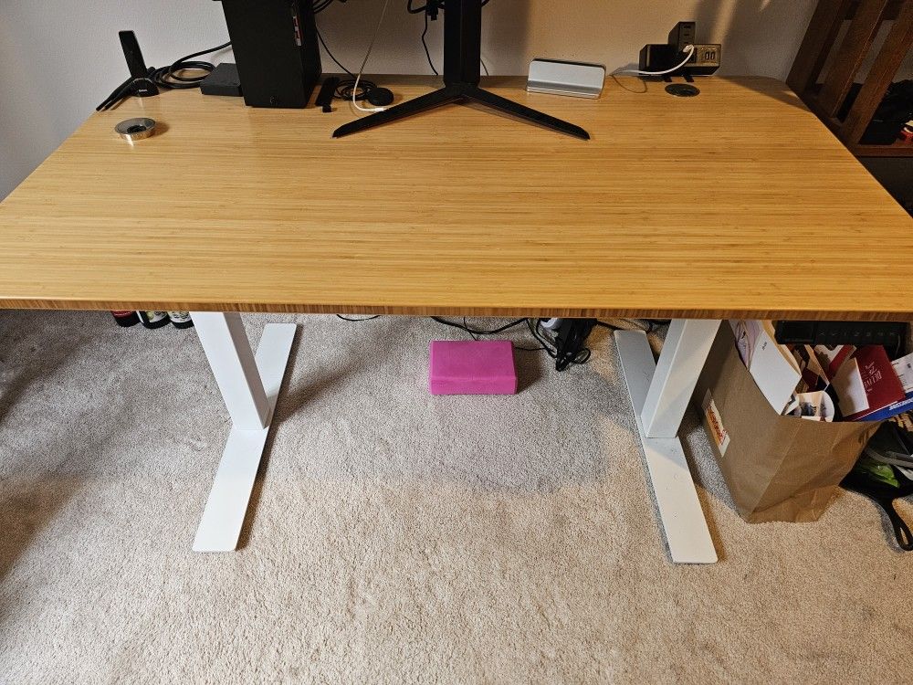 Bamboo Tabletop Standing Desk