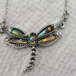 MARCASITE RARE ABALONE DRAGONFLY 