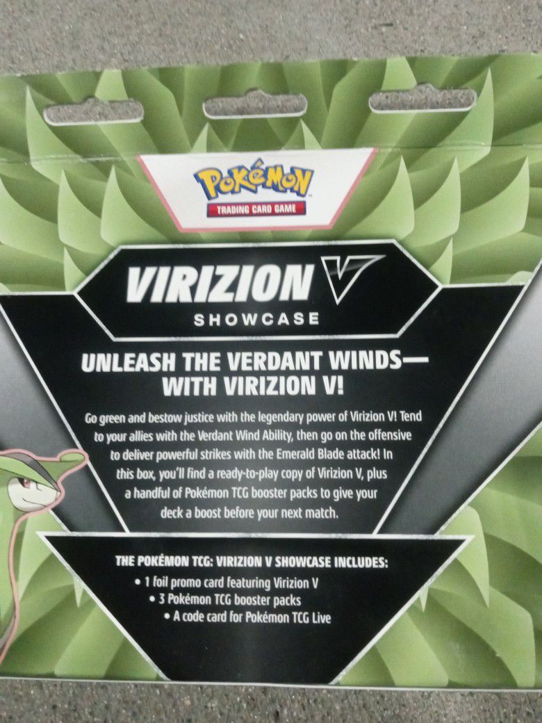 Pokemon Virizion V Showcase Box