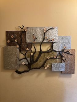 Large Metal Cherry Blossom Tree Wall Art - See My Other Items 😀