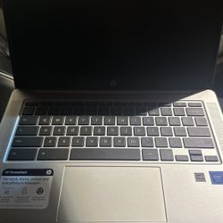 HP Chromebook With Wireless Mouse