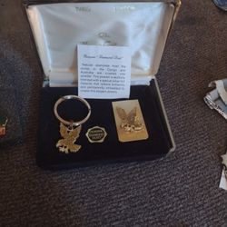 Vintage $ Clip And Key Chain .The Marquis Collection 