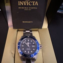 Silver Bracelet Blue Face 