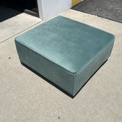 Green Velvet Ottoman 