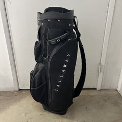 CALLAWAY 7 WAY GOLF BAG WITH RAIN COVER - EXCELLENT CONDITION! 