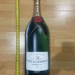 Moët Champagne Decoration Prop  29” Tall Fiberglass
