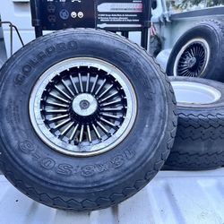 Set Of 4 Golf Cart Rims & Tires 