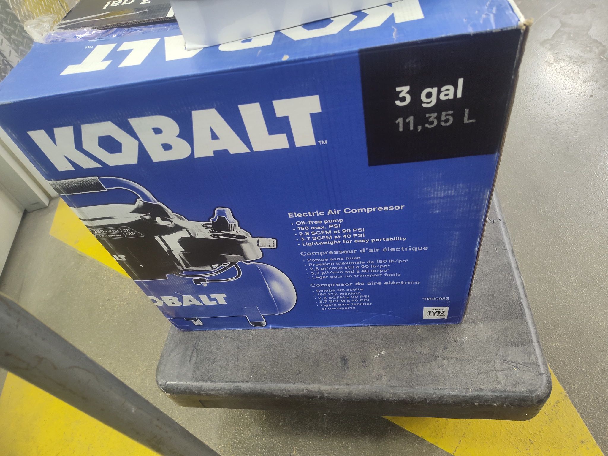 Kolby 3  Gallon Electric Air Compressor 