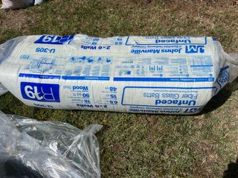 1 new package R-19 unfaced John’s Manville wall insulation