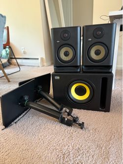 KRK Rokit RP5 G5 Studio Monitors (Pair) + S8.4 Subwoofer + Stands — Latest Gen — Bundle or Separate
