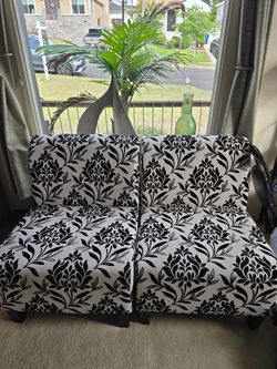 Paisley floral loveseat chair