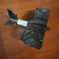 Vintage Scrap Metal Art/Trench Art Spark Plug Airplane 