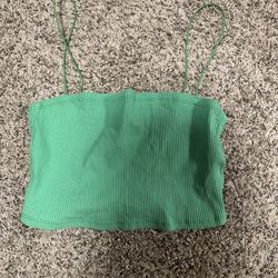Green tank top