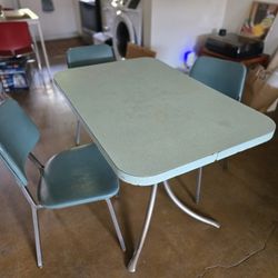 Vintage Kitchen Table and Chairs