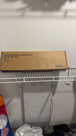 Best Buy Essentials Large Full Motion Wall Mount (47-84" TVs, holds up to 110 lbs)