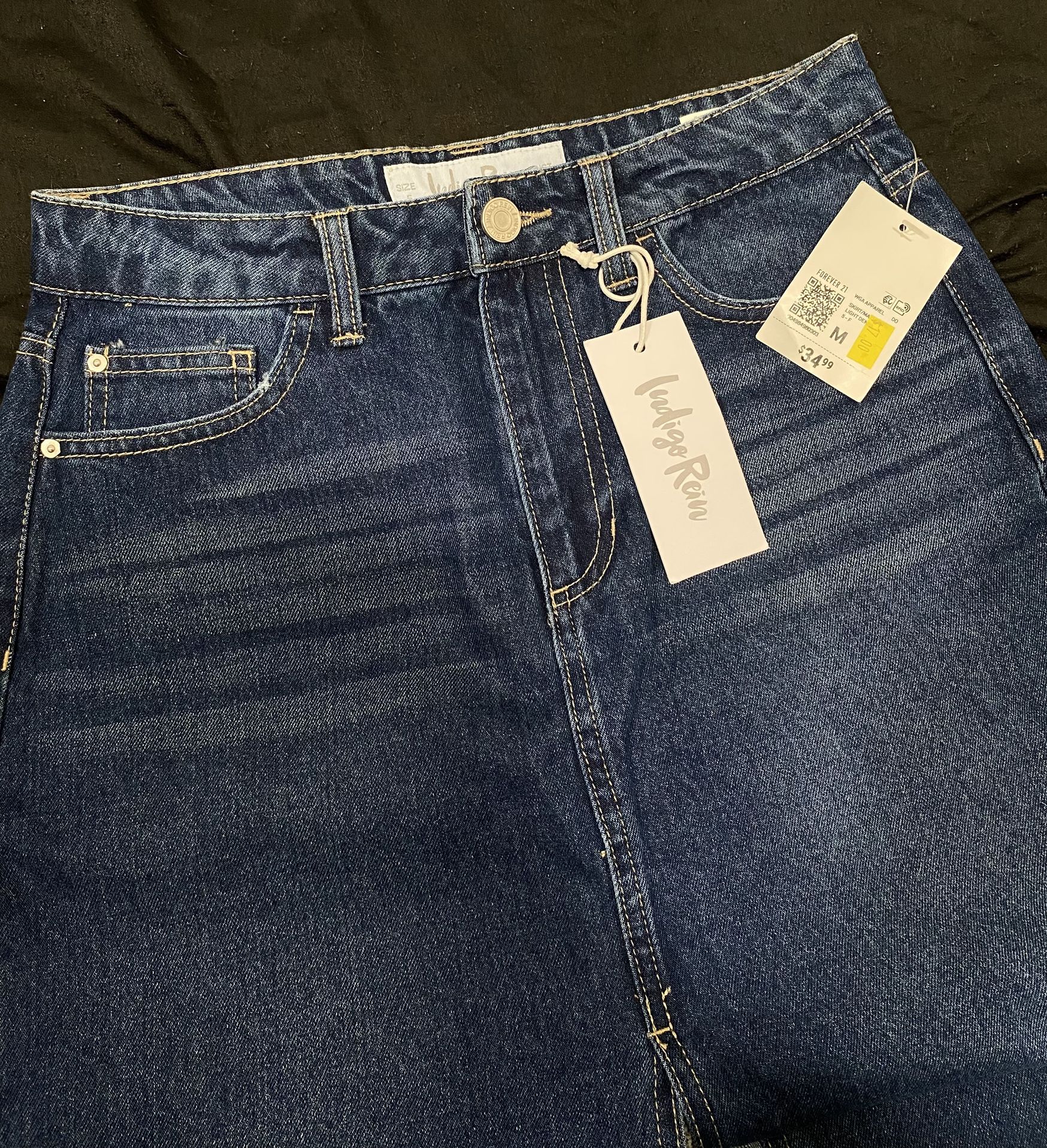 Forever 21 Long Denim Skirt 