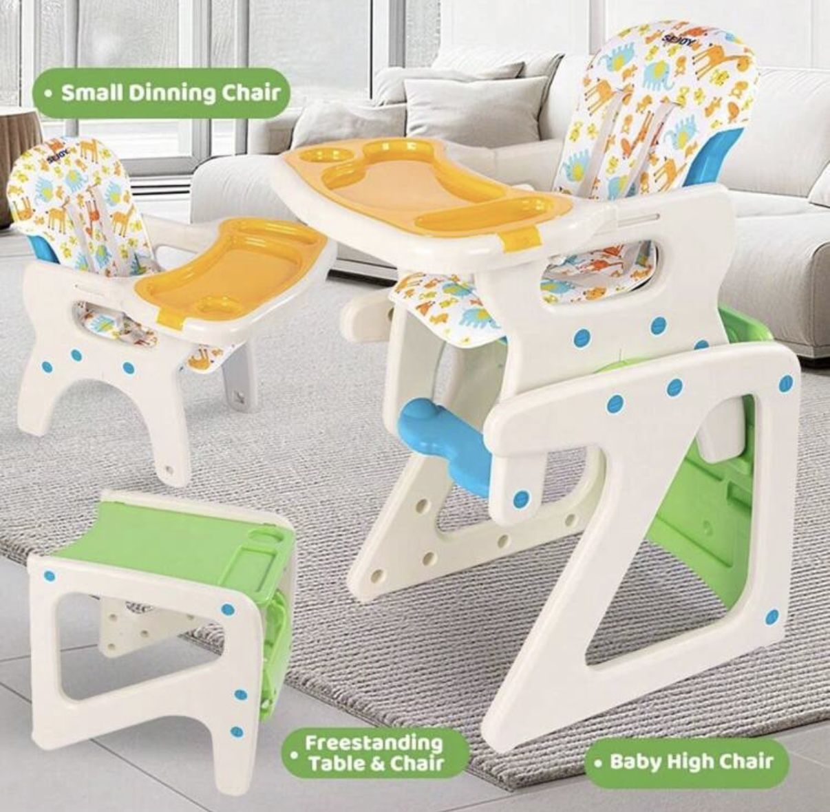 Sejoy 3-in-1 High chair New In Boy Never Opened