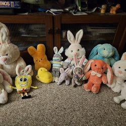 Bunny And Easter Themed Plushs