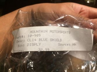 HJC CL 14 helmet blue shield