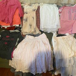 A bag of clothes for teenage girls (age 12-14)