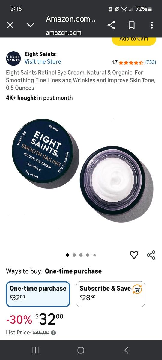 Eight Saints Eye Cream