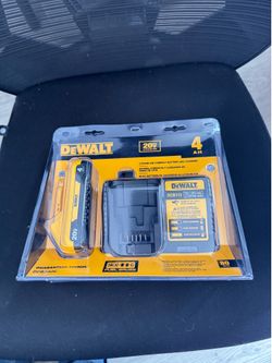 DEWALT 20V MAX Lithium-Ion 4.0Ah Battery with 12V to 20V MAX Charger