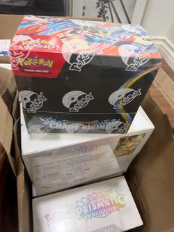 Pokémon TCG Booster Box Lot – Chaos Rising & Prismatic Evolutions