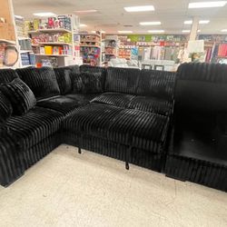🛋️NEW!! Corduroy Sleeper Sectional Sofa STILL IN BOX 📦 